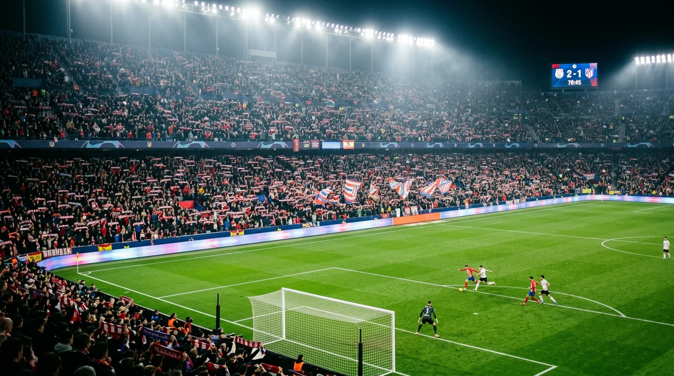 Estadio lleno durante un partido de LaLiga EA Sports con afición en las gradas